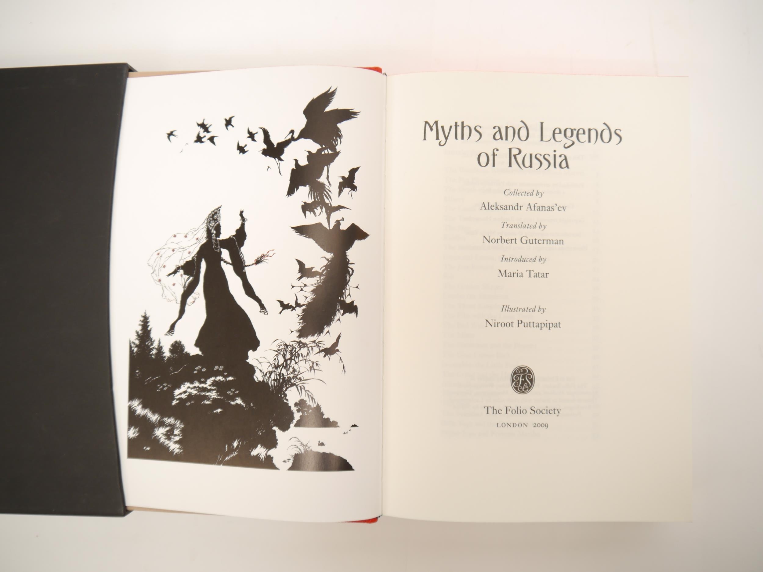 Aleksandr Afanas'ev: 'Myths & Legends of Russia', London, Folio Society, 2009, 1st FS edition, 16 - Image 2 of 2