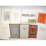 (Rampant Lions Press, Sebastian Carter, Private Press), five titles, comprising: 'Miscellany 2: A