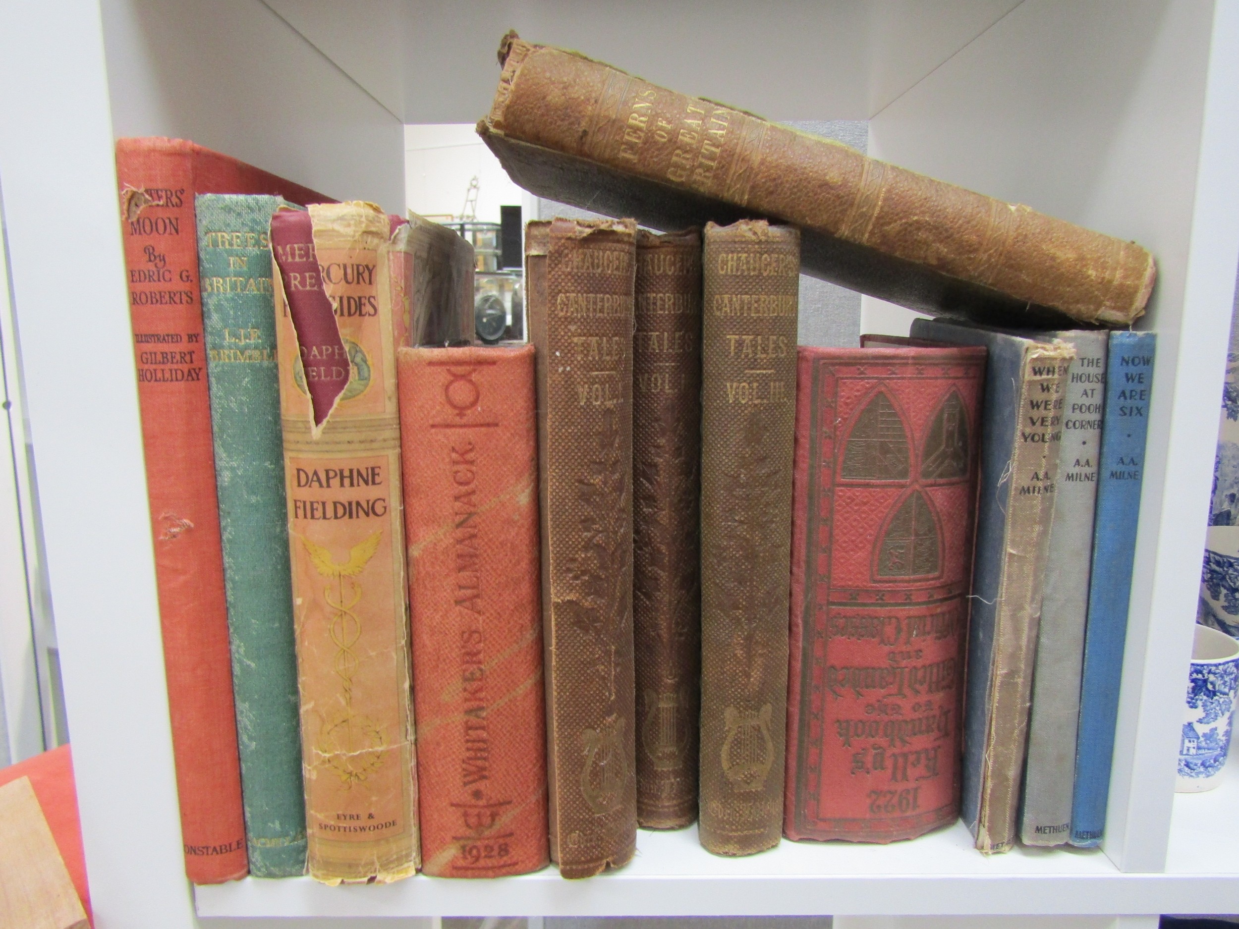 Various volumes including A.A Milne "The House at Pooh Corner", "When We Were Very Young" and "Now