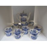 A small selection of Copeland Spode blue and white wares