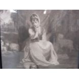 After Sir Joshua Reynolds (1723-1792), mezzotint by Thomas Watson (1743-1781) "Mrs Crew" the