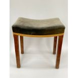 A Queen Elizabeth II Coronation 1953 stool, designed by Lutyens and made by Waring and Gillow Ltd (