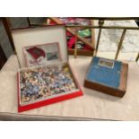 Vintage puzzles including Cunard and G.W.R jigsaw puzzle "Vikings Landing at St Ives" (2)