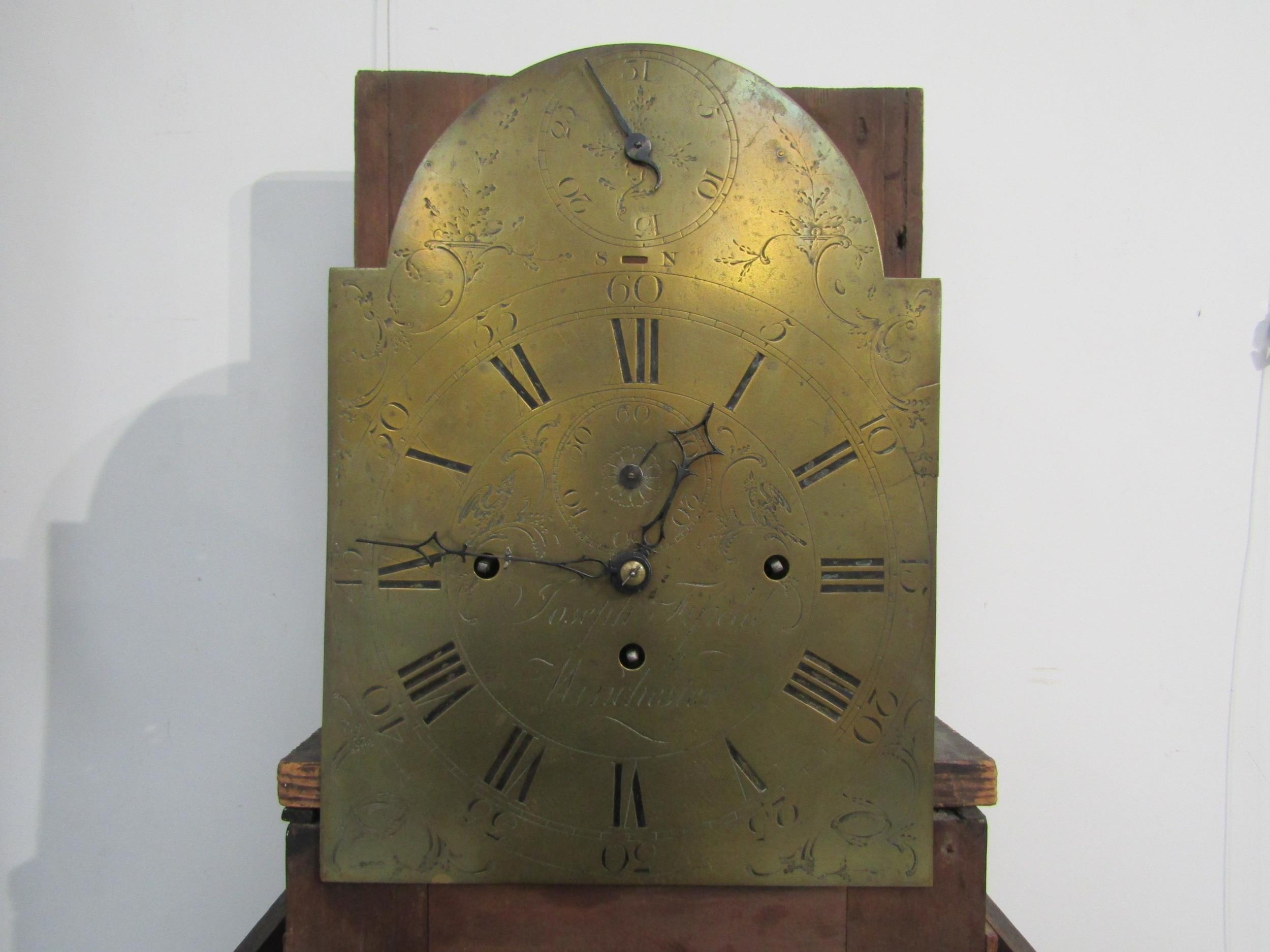 An 18th Century brass dial musical longcase clock (3 train), dial signed Joseph Fifield, Winchester, - Image 2 of 11