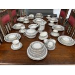 A Noritake Prelude 7570 dinner service for twelve place settings, (one extra tureen lid)