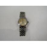 A Rolex Oyster wrist watch, mid 20th Century, stainless steel case with screw-down Oyster crown,