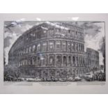The Colosseum Rome, engraving after Giovanni Batista Piranesi (1758-1810), full details given