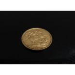 An 1892 gold sovereign
