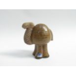 Lisa Larson for Gustavsberg - A ceramic figure of a Camel. Labelled. 10.5cm high