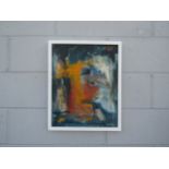 BRIAN KORTELING (Norfolk Artist) A framed abstract study in oils on canvas. Signed bottom right.
