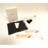 Concorde - two plastic cabin baggage label, a boxed soft leather diary (1993-1994) including a