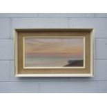JAMES FRY (1911-1985) A framed oil on canvas, 'Sunset from Houns Tout, Purbeck coast'. Signed