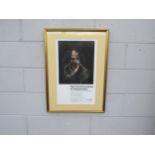 A framed and glazed Francis Bacon Tate Gallery exibition poster 1991. Frame size 53cm x 73cm High.
