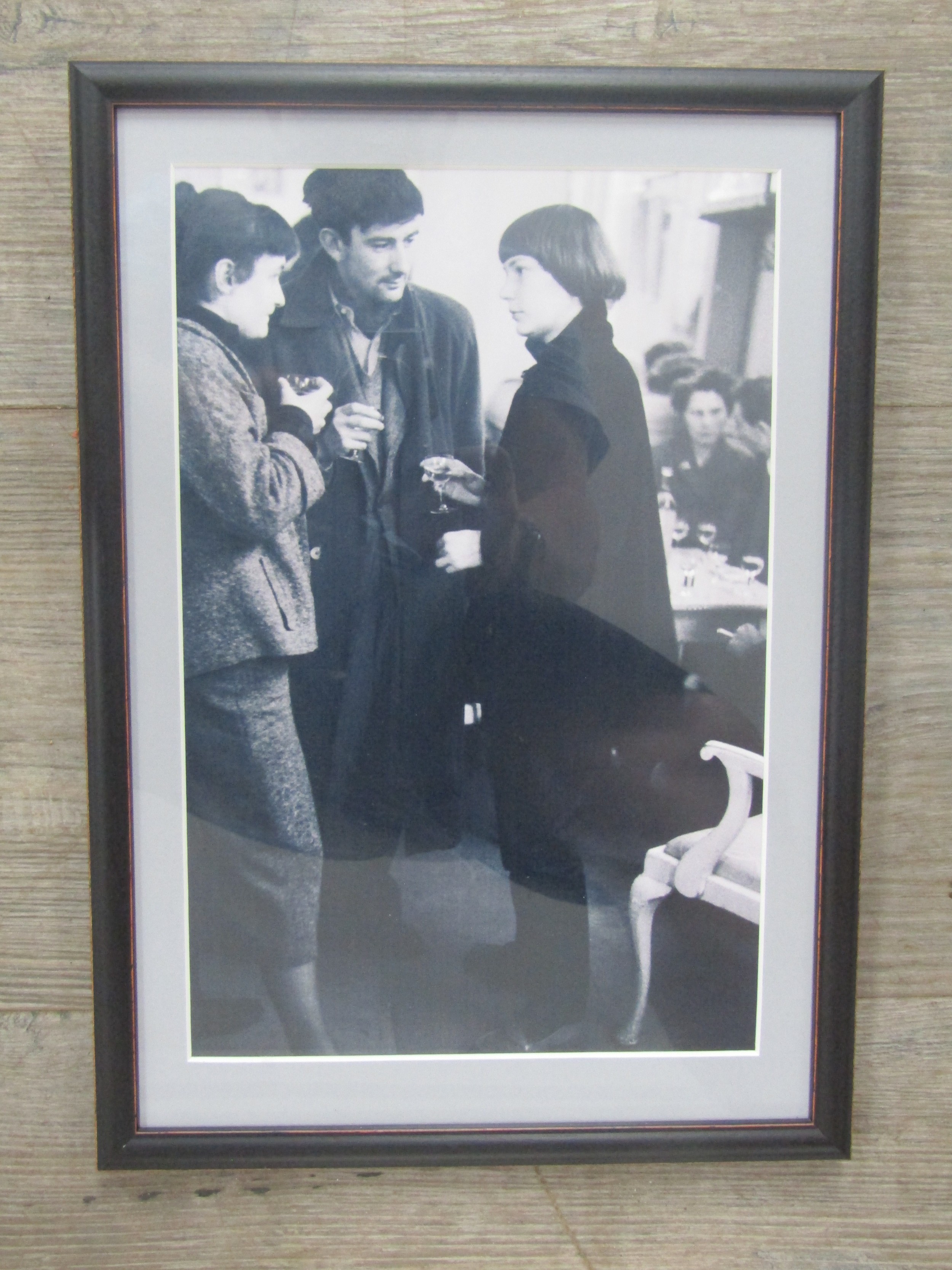 A framed and glazed photograph of Pat, Terry & Michael Winters, given to Rosalind Windebank, by - Image 2 of 4