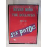 SEX PISTOLS / JAMIE REID: 'Never Mind The Bollocks' limited edition screenprinted poster in red