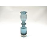 A Nanny Still Pompadour vase for Rihimaki in midnight blue glass. 27cm high
