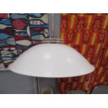 A Danish large ceiling light in cream with multi-ring diffuser. Approx 53cm diameter
