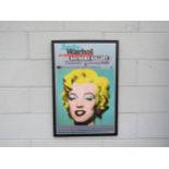 An Andy Warhol (1928-1987) "Turquoise Marilyn" framed and glazed retrospective exhibition poster,