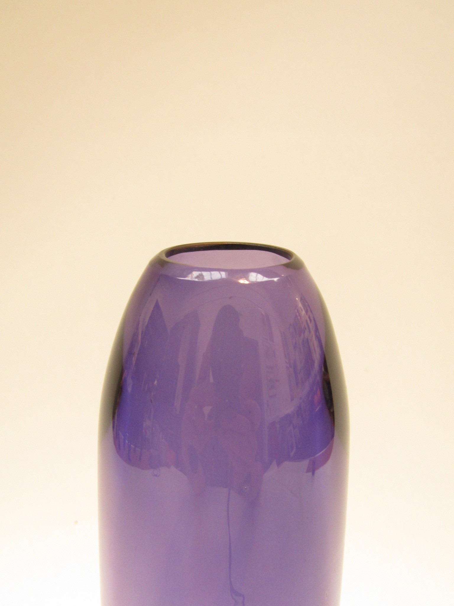 A Graham Muir, Scottish studio cased art glass vase, of torpedo form, signed G Muir to base. 24. - Image 2 of 4