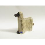 Lisa Larson for Gustavsberg - A ceramic figure of an Afghan Hound. Labelled. 11.5cm high. (Small