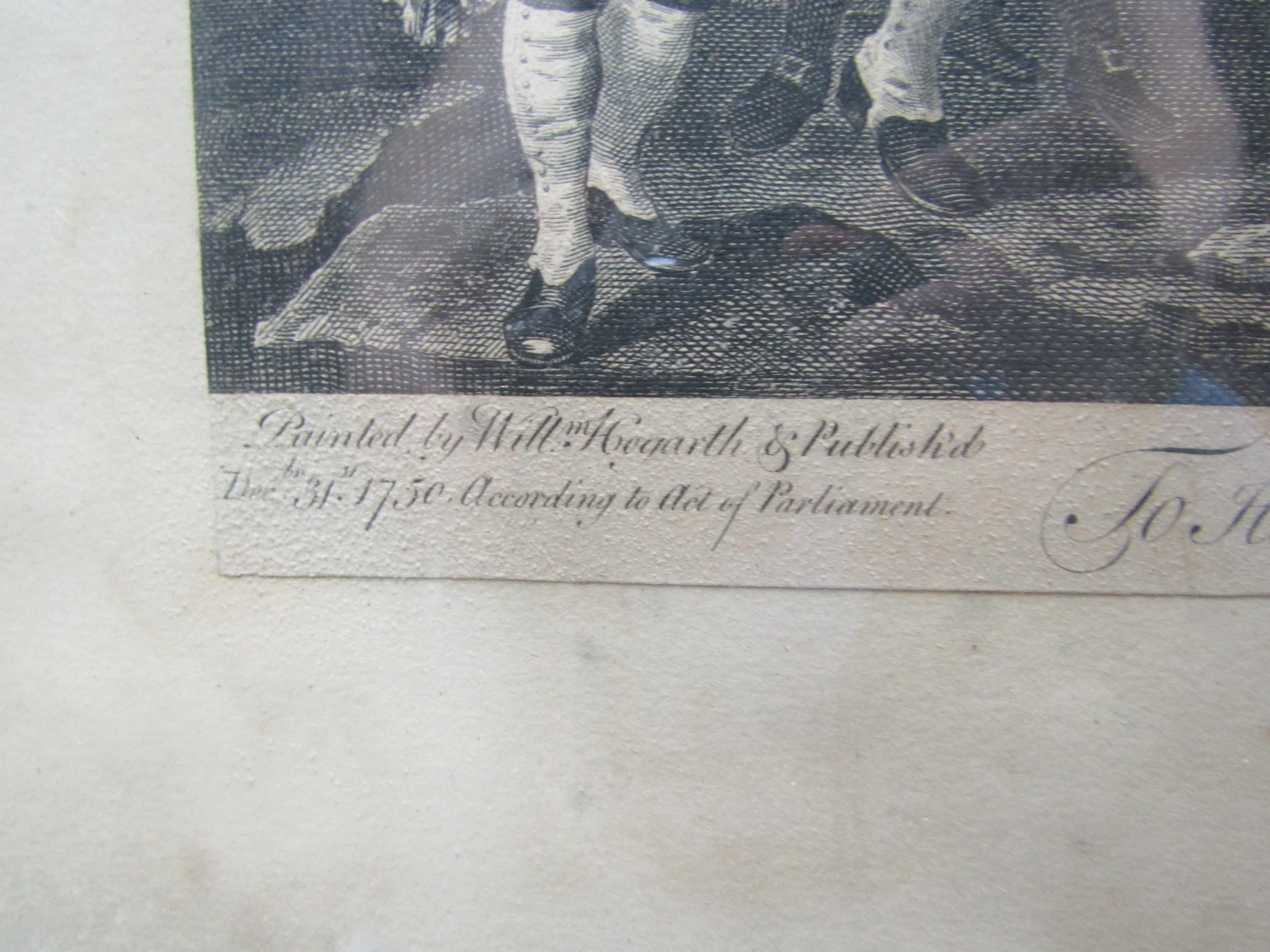 After William Hogarth engraved by Luke Sullivan, a representation of the March of the Guards - Image 3 of 4