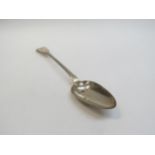 A William Marshall, Edinburgh silver basting spoon with monogram to handle, 1825, 32.5cm long, 105g