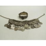 An Arabic coin set necklace and bracelet (2)