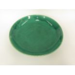 A Chinese green glazed charger, 42.5cm diameter