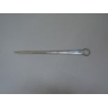 A Georgian silver letter opener, makers mark T.D, London 1809, 17cm long, 24.1g