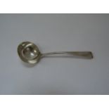 A George Smith (III) & William Fearn silver sauce ladle, London 1793, crested, 45g