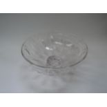 A Stuart Crystal glass table centrepiece bowl, 15cm tall x 29cm diameter