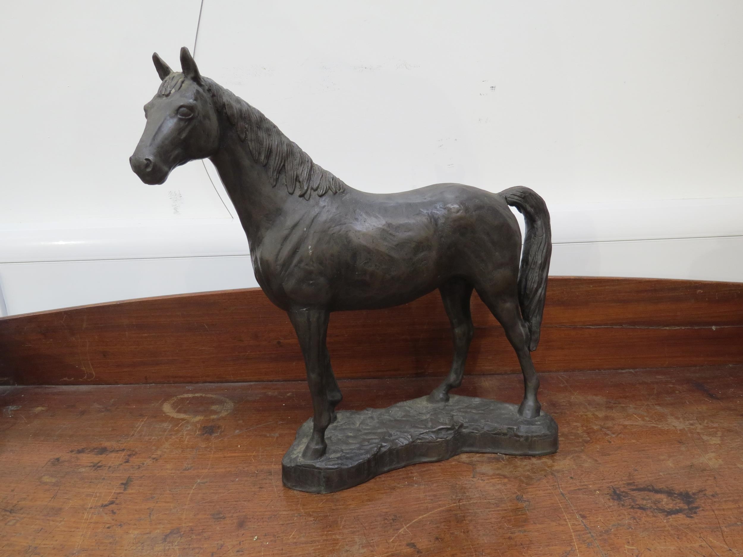 "Hunter (Stallion) by Isla Stoddart" resin with bronze finish limited edition figure 204/350