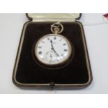 A J.W. Benson, London, 9ct gold pocket watch, keyless wind, 85.3g