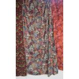 A pair of curtains, exclusive design for Liberty of London "Cottage Garden" design, 184 cm x 126