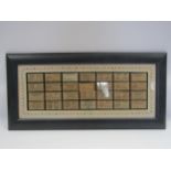 A framed and glazed collection of Edmondson style train tickets for M&GN Rly stations