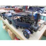 A well engineered 1/5th scale live steam Foden steam wagon with trailer, originally issued by