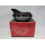 A boxed Batman & Robin cookie jar, box worn