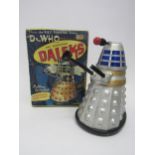 A boxed Louis Marx & Co 1964 Dr Who... The Mysterious Daleks battery operated silver plastic Dalek