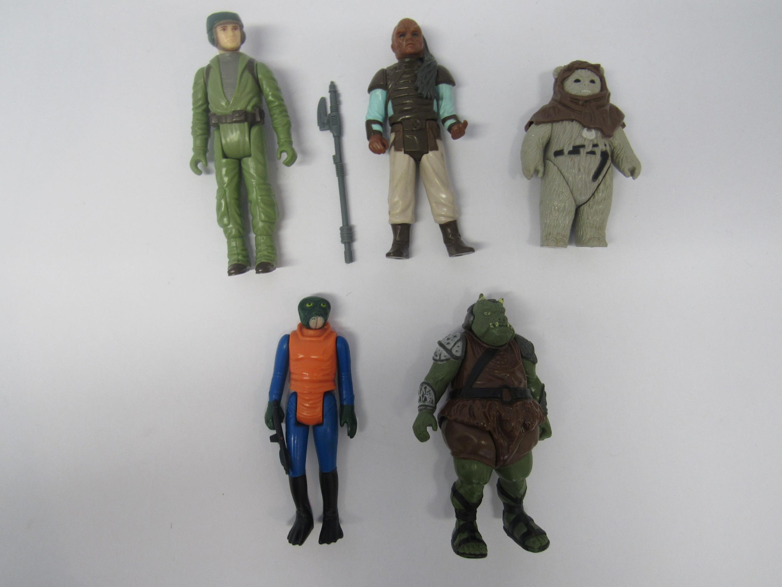 Five original Palitoy / Kenner Star Wars Return Of The Jedi plastic action figures, all with - Image 2 of 4