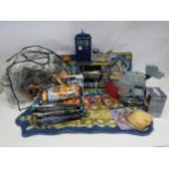 Assorted boxed and loose playworn BBC Doctor Who toys and collectables including remote control K-