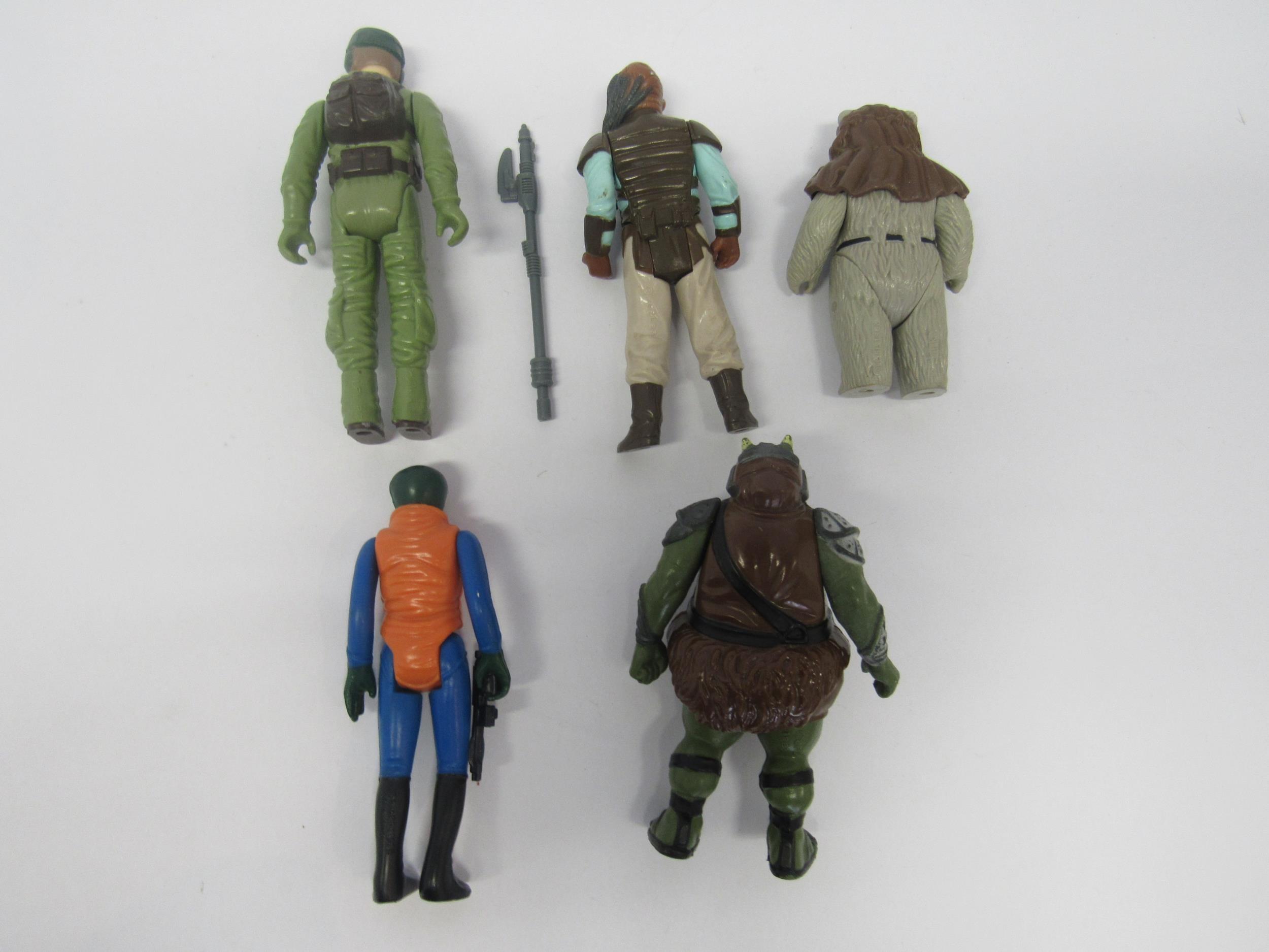 Five original Palitoy / Kenner Star Wars Return Of The Jedi plastic action figures, all with - Image 3 of 4