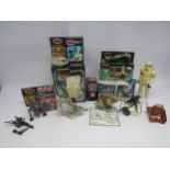 A collection of original boxed Palitoy / Kenner vehicles and figures to include Tauntaun, Speeder