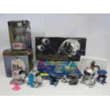 Assorted educational and robotics toys including Cambridge Brainbox electronics kit, Maxitronix