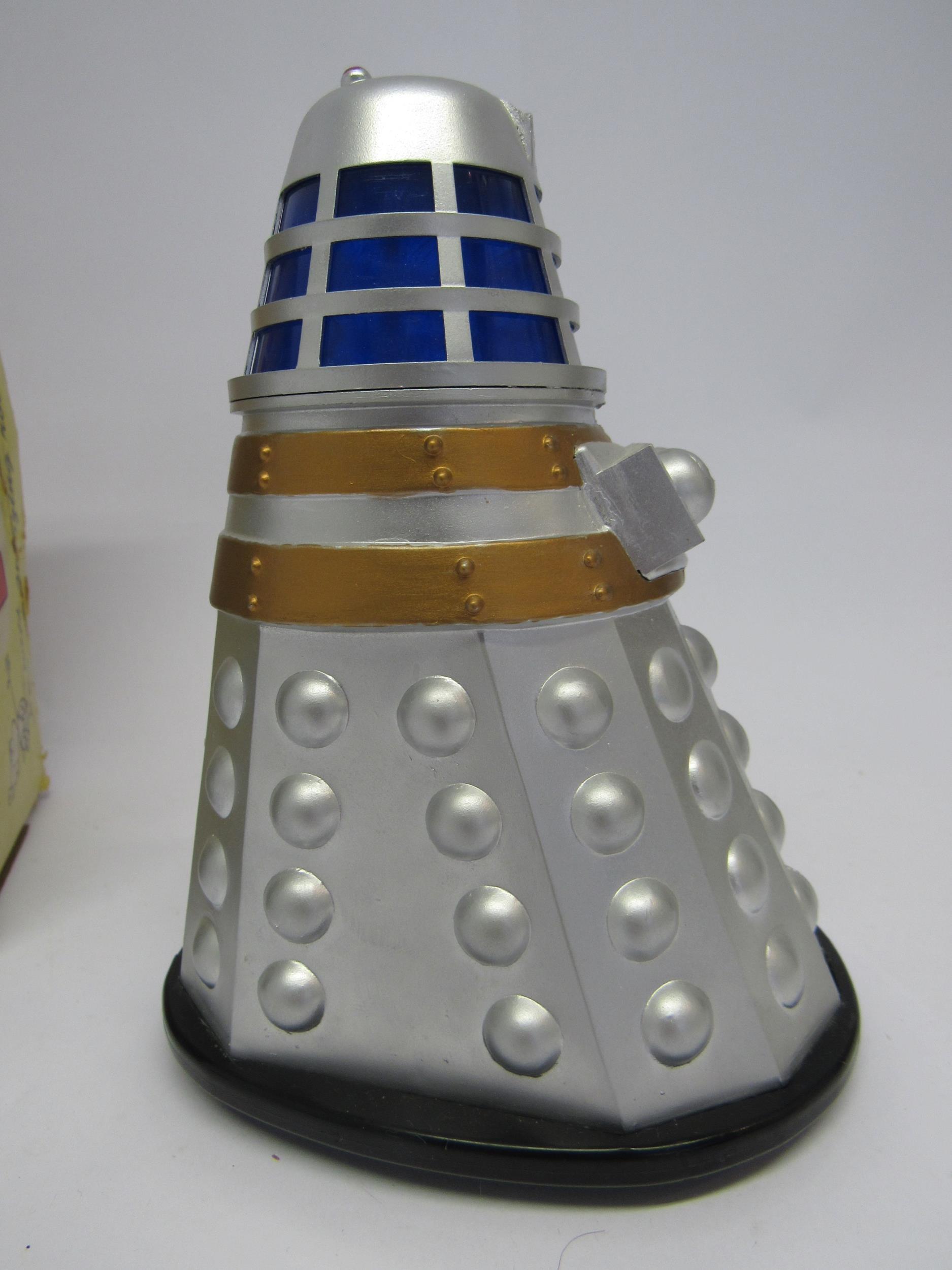 A boxed Louis Marx & Co 1964 Dr Who... The Mysterious Daleks battery operated silver plastic Dalek - Image 5 of 10