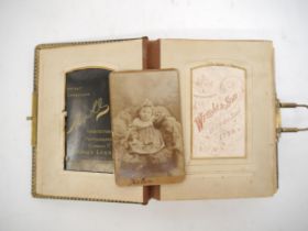 A late 19th Century Carte de Visites album containing 23 CdV's, majority King's Lynn photographers