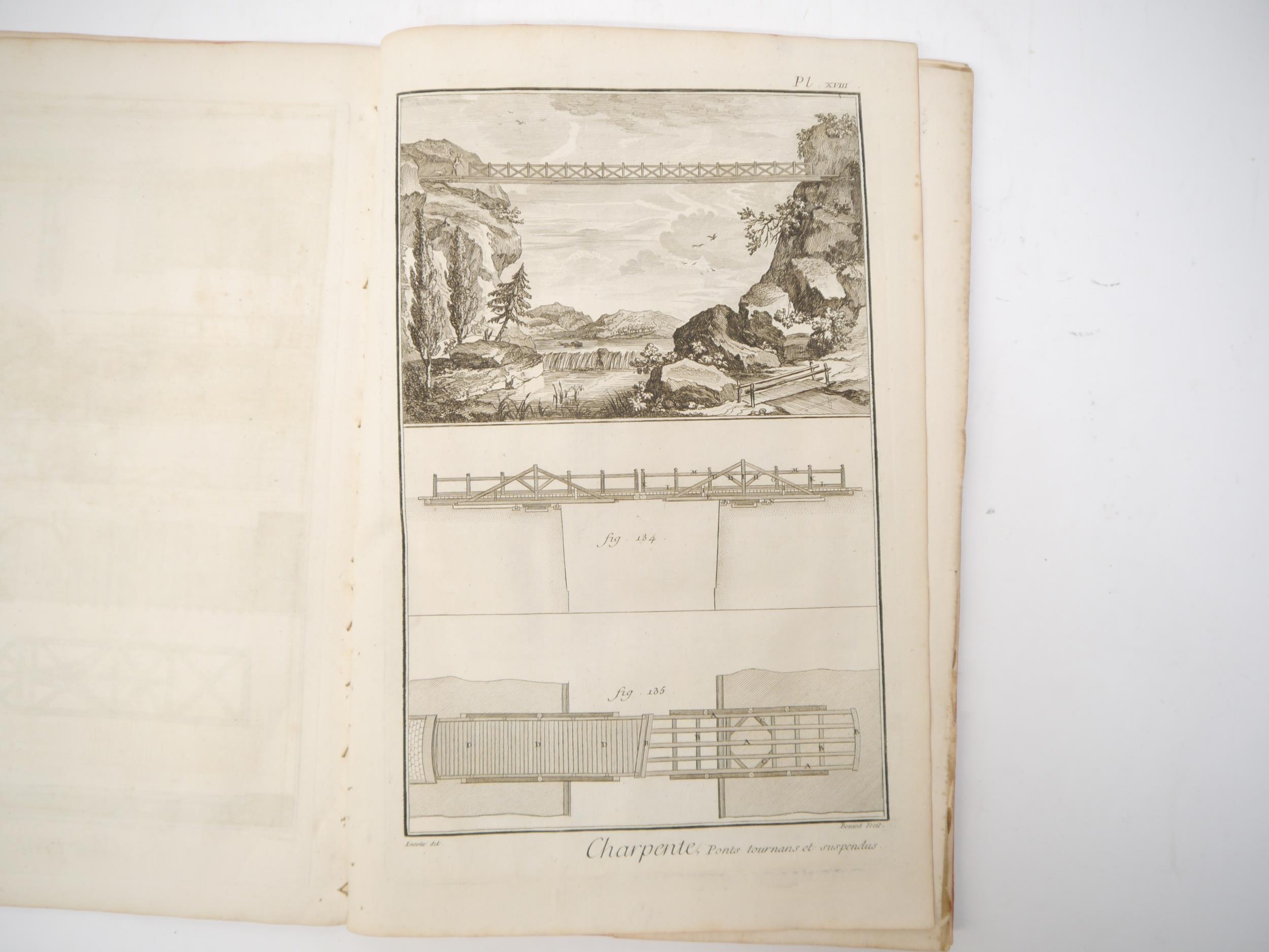 'Charpenterie' (Carpentry), a series of engraved plates from an 18th Century edition of Diderot's - Image 3 of 4