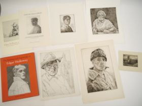 Edgar Holloway (British, 1915-2008), a folder containing five original signed etchings, together