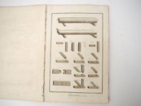'Charpenterie' (Carpentry), a series of engraved plates from an 18th Century edition of Diderot's
