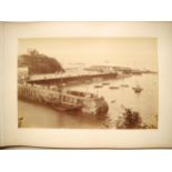 (North Devon), an oblong folio late 19th Century photograph album containing 28 mounted albumen