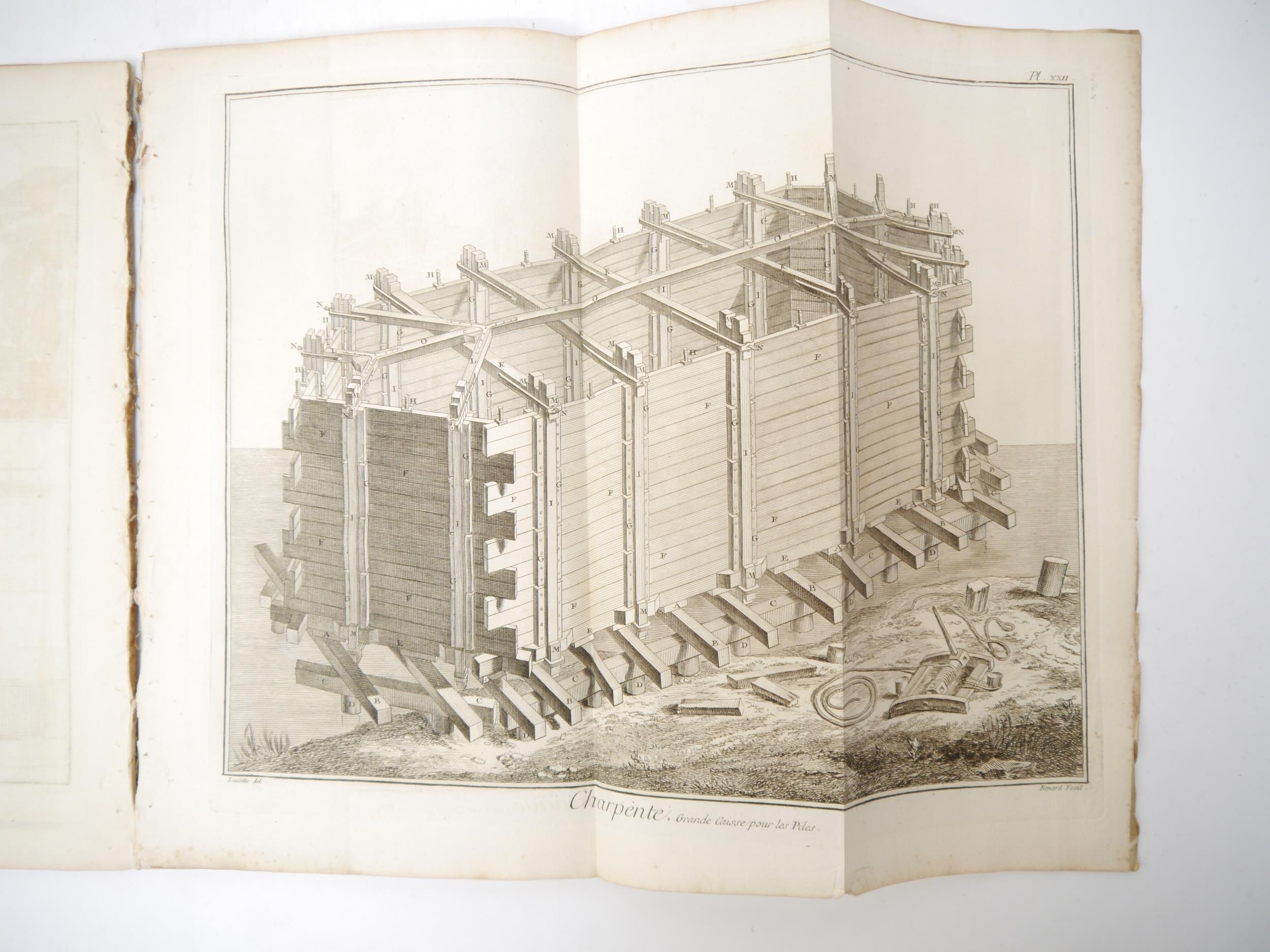 'Charpenterie' (Carpentry), a series of engraved plates from an 18th Century edition of Diderot's - Image 2 of 4